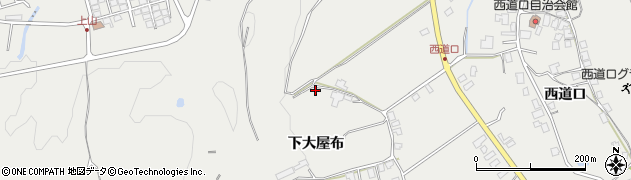 秋田県鹿角市尾去沢（下大屋布）周辺の地図