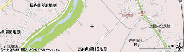 岩手県久慈市長内町（第１５地割）周辺の地図