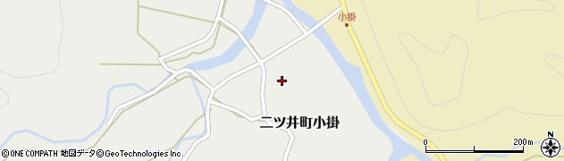 秋田県能代市二ツ井町小掛下悪戸周辺の地図