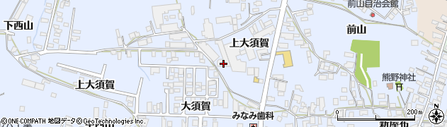 秋田県能代市河戸川（上大須賀）周辺の地図