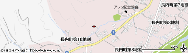 岩手県久慈市長内町（第１０地割）周辺の地図