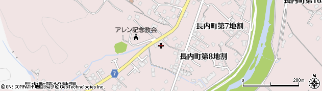 岩手県久慈市長内町（第９地割）周辺の地図