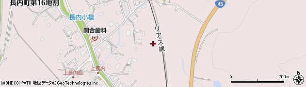 岩手県久慈市長内町（第２０地割）周辺の地図