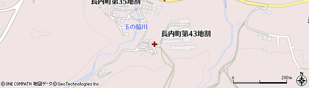 岩手県久慈市長内町（第４３地割）周辺の地図