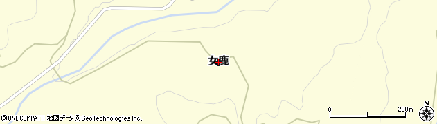 岩手県一戸町（二戸郡）女鹿周辺の地図
