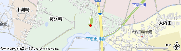 秋田県能代市坊ケ崎100周辺の地図