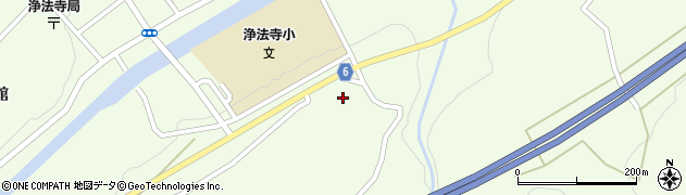 岩手県二戸市浄法寺町（桂平）周辺の地図