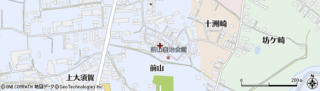 秋田県能代市河戸川（前山）周辺の地図