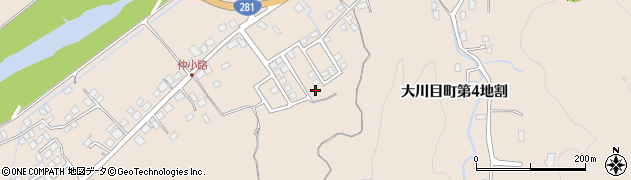 岩手県久慈市大川目町（第４地割）周辺の地図