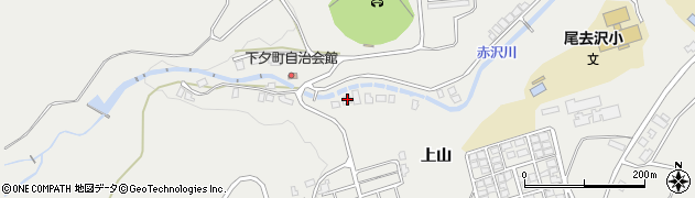 秋田県鹿角市尾去沢上山262周辺の地図