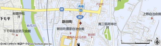 秋田県鹿角市花輪（新田町）周辺の地図