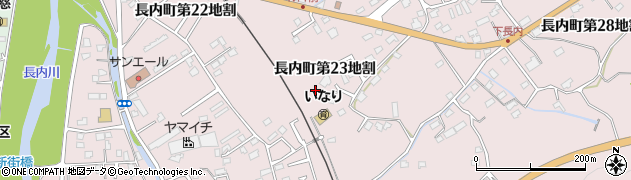 岩手県久慈市長内町（第２３地割）周辺の地図