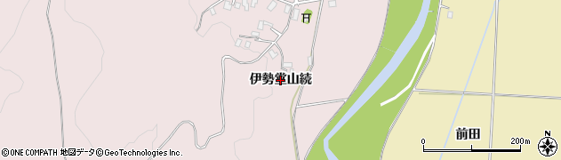 秋田県北秋田市中屋敷（伊勢堂山続）周辺の地図
