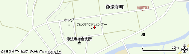 二戸市役所浄法寺総合支所　浄法寺カシオペア・センター周辺の地図