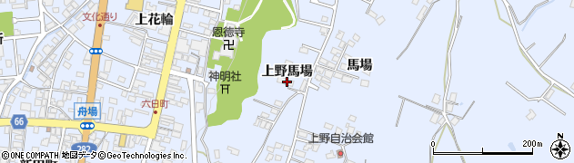 秋田県鹿角市花輪（上野馬場）周辺の地図