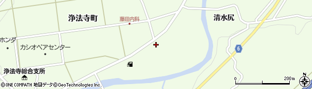 岩手県二戸市浄法寺町（サイカツ田）周辺の地図