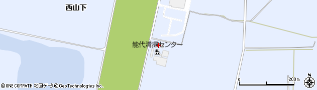 秋田県能代市河戸川西山下周辺の地図