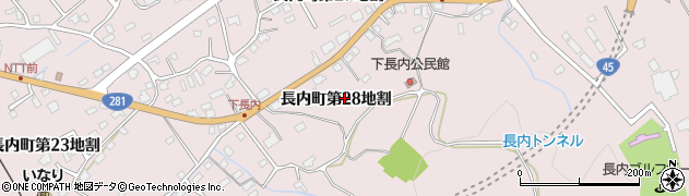 岩手県久慈市長内町第２８地割周辺の地図