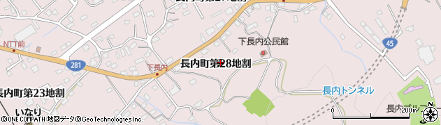岩手県久慈市長内町（第２８地割）周辺の地図