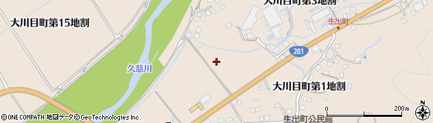 岩手県久慈市大川目町（第３地割）周辺の地図