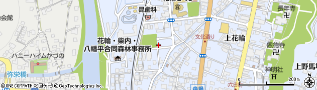 秋田県鹿角市花輪（上中島）周辺の地図