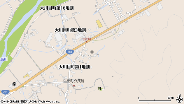 〒028-0091 岩手県久慈市大川目町の地図
