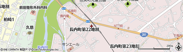 岩手県久慈市長内町（第２２地割）周辺の地図