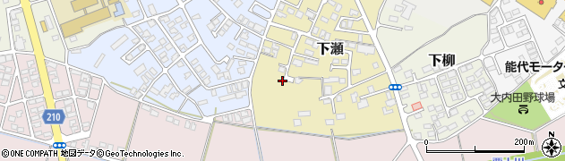 秋田県能代市下瀬20周辺の地図