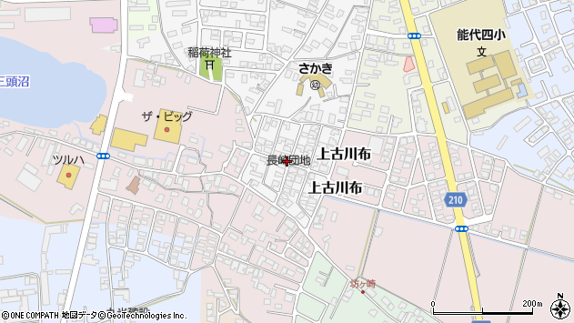 〒016-0857 秋田県能代市田子向の地図