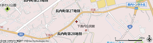 岩手県久慈市長内町周辺の地図