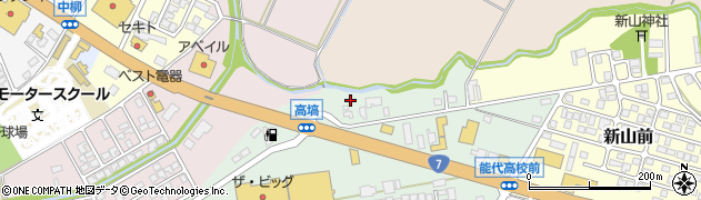 秋田県能代市高塙周辺の地図