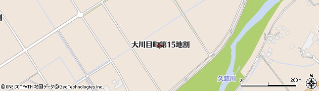 岩手県久慈市大川目町（第１５地割）周辺の地図