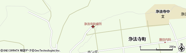 浄法寺診療所周辺の地図
