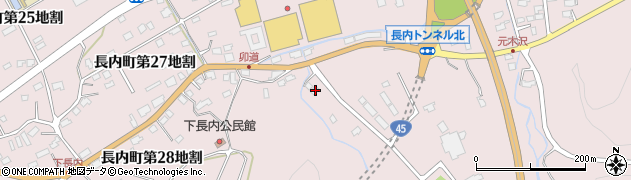 岩手県久慈市長内町第２８地割91周辺の地図