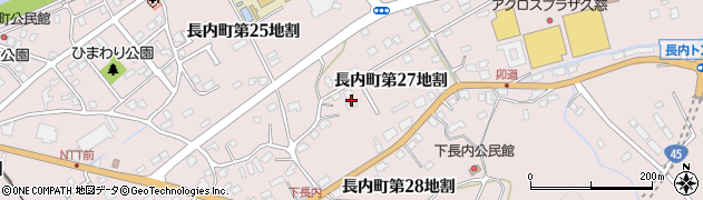 岩手県久慈市長内町第２７地割周辺の地図