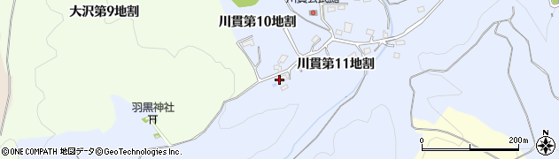 岩手県久慈市川貫（第１１地割）周辺の地図
