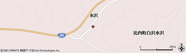 秋田県大館市比内町白沢水沢水沢65周辺の地図