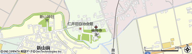 秋田県能代市仁井田白山30周辺の地図