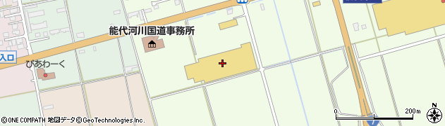 コメリパワー能代東インター店周辺の地図
