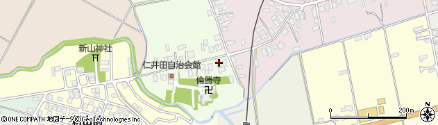秋田県能代市仁井田白山4周辺の地図