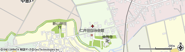 秋田県能代市仁井田白山37周辺の地図