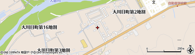 岩手県久慈市大川目町（第２地割）周辺の地図
