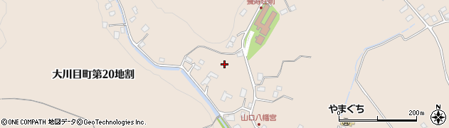 岩手県久慈市大川目町（第２２地割）周辺の地図