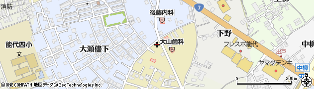 秋田県能代市下瀬31周辺の地図