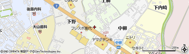 秋田県能代市上柳8周辺の地図