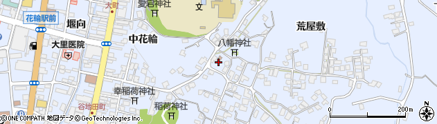 秋田県鹿角市花輪（荒屋敷）周辺の地図