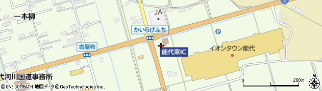 秋田県能代市鰄渕周辺の地図