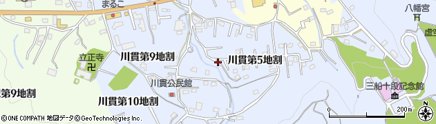 岩手県久慈市川貫（第５地割）周辺の地図