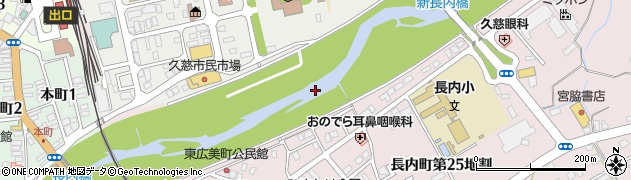 長内川周辺の地図