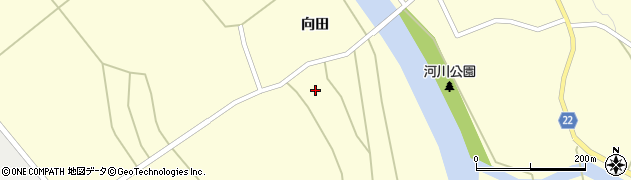 秋田県大館市比内町独鈷橋場周辺の地図